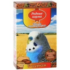 Родные Корма / Корм с Арахисом для Волнистых попугаев