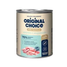 Original Choice Elite Nutrition Adult / Влажный корм Ориджинал Чойс для собак всех пород Кролик с индейкой (цена за упаковку)