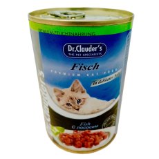 Dr.Clauder's / Консервы Доктор Клаудерс для кошек Кусочки в соусе с Лососем (цена за упаковку)