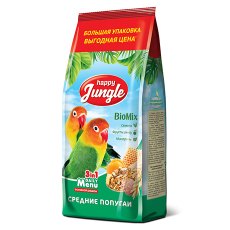 Happy Jungle 3in1 Daily Menu / Корм Хеппи Джангл для Средних попугаев Happy Jungle 3in1 Daily Menu / Корм Хеппи Джангл для Средних попугаев