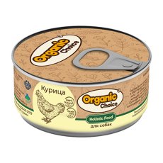 Organic Сhoice / Влажный корм Консервы Органик Чойс для собак 100 % Курица (цена за упаковку)