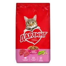 Дарлинг / Сухой корм для взрослых кошек Мясо и Овощи