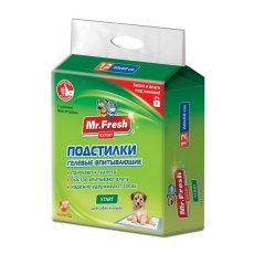 Mr.Fresh Expert Start / Подстилки Мистер Фреш Ежедневные для Приучения к месту Гелевые с Липкими фиксаторами Mr.Fresh Expert Start / Подстилки Мистер Фреш Ежедневные для Приучения к месту Гелевые с Липкими фиксаторами