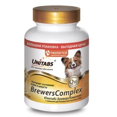 Unitabs BrewersComplex с Q10 / Витаминно-минеральный комплекс Юнитабс для Мелких собак с Пивными дрожжами Unitabs BrewersComplex с Q10 / Витаминно-минеральный комплекс Юнитабс для Мелких собак с Пивными дрожжами