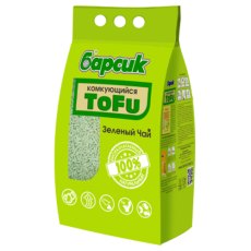 Барсик Tofu / Наполнитель для кошачьего туалета Зеленый чай комкующийся