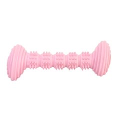 Homepet Dental / Игрушка Хоумпет для собак Гантель с шипами розовая