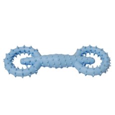 Homepet Dental / Игрушка Хоумпет для собак Гантель голубая