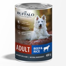 Mr.Buffalo Adult Beef & Rice / Консервы Мистер Бафало для взрослых собак Говядина и рис (цена за упаковку)