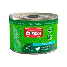 Четвероногий Гурман / Консервы для Котят Паштет с Курицей (цена за упаковку)