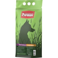 Четвероногий Гурман / Каша для собак Гречневая с Морковью (Зеленый пакет)