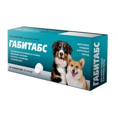 Apicenna ГАБИТАБС 200 мг для собак средних и крупных пород  для устранения повышенной тревожности