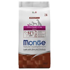 Monge Dog Speciality Extra Small Lamb & Rice / Сухой корм Монж Спешиалити для взрослых собак Миниатюрных пород Ягненок с рисом и картофелем Monge Dog Speciality Extra Small Lamb & Rice / Сухой корм Монж Спешиалити для взрослых собак Миниатюрных пород Ягненок с рисом и картофелем