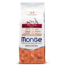 Monge Dog Monoprotein Speciality Mini Salmon & Rice / Сухой корм Монж для взрослых собак Мелких пород Лосось с рисом