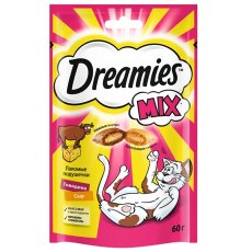 Dreamies Mix / Лакомство Дримис для кошек Подушечки Говядина Сыр