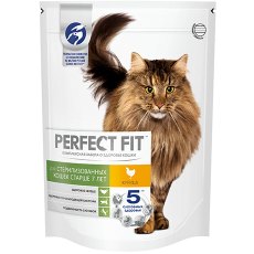 Perfect Fit Senior / Сухой корм Перфект Фит для Пожилых и Стерилизованных кошек старше 7 лет Курица