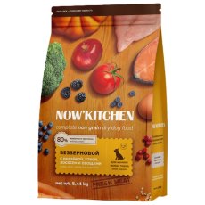 NOW KITCHEN Puppy Fresh Grain-free Turkey Duck&Salmon / Сухой Беззерновой корм Нау Китчен для Щенков мелких пород 3 вида мяса: Индейка Утка Лосось