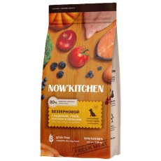 NOW KITCHEN Puppy Fresh Grain-free Turkey Duck&Salmon / Сухой Беззерновой корм Нау Китчен для Щенков мелких пород 3 вида мяса: Индейка Утка Лосось