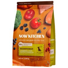 NOW KITCHEN Puppy Fresh Grain-free Turkey Duck&Salmon / Сухой Беззерновой корм Нау Китчен для Щенков всех пород 3 вида мяса: Индейка Утка Лосось