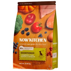 NOW KITCHEN Puppy Fresh Grain-free Turkey Duck&Salmon / Сухой Беззерновой корм Нау Китчен для Щенков всех пород 3 вида мяса: Индейка Утка Лосось