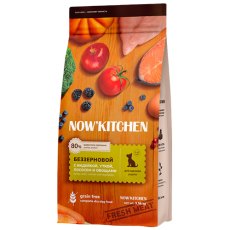 NOW KITCHEN Puppy Fresh Grain-free Turkey Duck&Salmon / Сухой Беззерновой корм Нау Китчен для Щенков всех пород 3 вида мяса: Индейка Утка Лосось