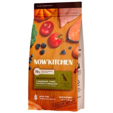 NOW KITCHEN Senior Fresh Grain-free Turkey Duck&Salmon / Сухой Беззерновой корм Нау Китчен для взрослых собак старше 7 лет 3 вида мяса Индейка Утка Лосось