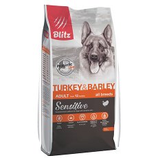 Blitz Sensitive Adult All Breeds Turkey & Barley / Сухой корм Блиц для взрослых собак всех пород Индейка ячмень Blitz Sensitive Adult All Breeds Turkey & Barley / Сухой корм Блиц для взрослых собак всех пород Индейка ячмень