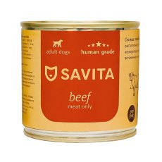 Savita / Влажный корм Консервы Савита для собак Говядина (цена за упаковку)