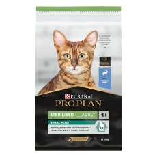 PRO PLAN STERILISED / Сухой корм ПРО ПЛАН для взрослых кошек для поддержания здоровья почек после стерилизации с кроликом PRO PLAN STERILISED / Сухой корм ПРО ПЛАН для взрослых кошек для поддержания здоровья почек после стерилизации с кроликом