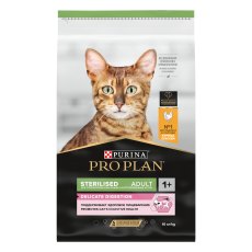 PRO PLAN STERILISED / Сухой корм ПРО ПЛАН для взрослых стерилизованных кошек с чувствительным пищеварением с курицей PRO PLAN STERILISED / Сухой корм ПРО ПЛАН для взрослых стерилизованных кошек с чувствительным пищеварением с курицей