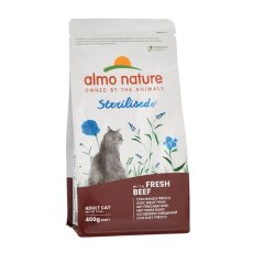 Almo Nature Sterilised Fresh Beef / Cухой корм Алмо Натюр для стерилизованных кошек со cвежей Говядиной и коричневым рисом