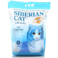 Сибирская Кошка Элита / Наполнитель для кошачьего туалета Силикагель Синие гранулы