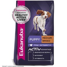Eukanuba Puppy Medium Breed / Сухой корм Эукануба для Щенков Средних пород с Курицей