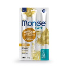 Monge Gift Immunity support Sticks / Лакомство Монж для собак Мягкие палочки с Кроликом и бетаглюканами для поддержки иммунитета