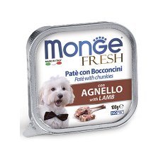 Monge Dog Fresh Lamb / Влажный корм Консервы Монж Фреш для взрослых собак Ягненок (цена за упаковку) Monge Dog Fresh Lamb / Влажный корм Консервы Монж Фреш для взрослых собак Ягненок (цена за упаковку)