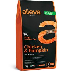 Alleva Natural Puppy Medium Chicken Pumpkin / Сухой корм Аллева для Щенков Средних пород Курица Тыква