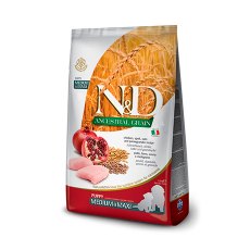 Farmina N&D Ancestral Grain Puppy Medium Maxi Chicken Spelt Oats Pomegranate / Сухой Низкозерновой корм Фармина для Щенков Средних и Крупных пород Курица с Гранатом