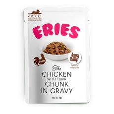 Pettric Eries Chicken with Tuna chunk in gravy / Влажный корм Паучи Петрик для кошек Курица с мясом тунца кусочки в соусе (цена за упаковку)