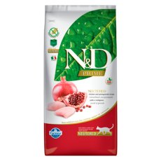 Farmina N&D Prime Line Adult Neutered Chicken & Pomegranate / Сухой Беззерновой корм Фармина для Стерилизованных кошек и Кастрированных котов Курица с Гранатом