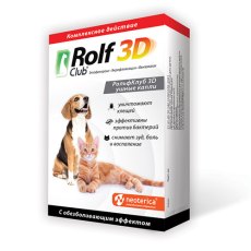 Rolf Club 3D / Капли Рольф Клуб для собак и кошек Ушные от Клещей с обезболивающим эффектом