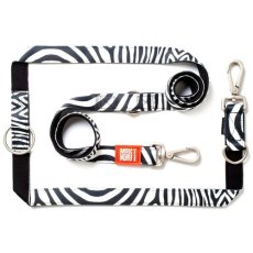 Max & Molly / Мультифункциональный поводок Макс и Молли для собак Зебра