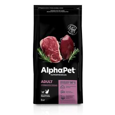 AlphaPet Superpremium / Сухой корм АльфаПет для взрослых кошек Говядина печень