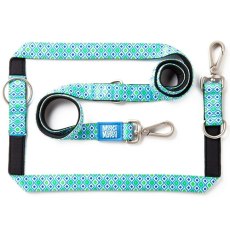 Max & Molly / Мультифункциональный поводок Макс и Молли для собак Ретро голубой
