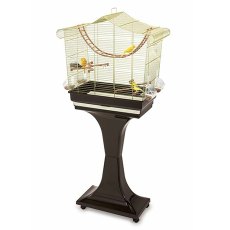 IMAC Camilla / Клетка Аймак для птиц Золото, Коричневая на колесах и подставке
