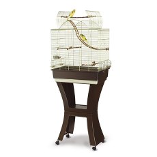 IMAC Matilde / Клетка Аймак для птиц Золото, Коричневая на колесах и подставке