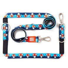 Max & Molly / Мультифункциональный поводок Макс и Молли для собак Безумная акула