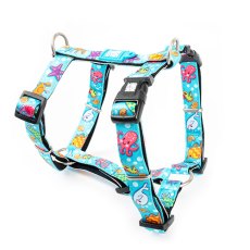 Max & Molly / Н-образная шлейка Макс и Молли для собак Голубой океан