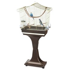 IMAC Sofia / Клетка Аймак для птиц Золото, Коричневая на колесах и подставке