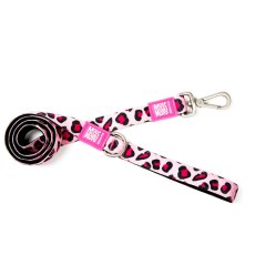 Max & Molly / Короткий поводок Макс и Молли для собак Розовый леопард
