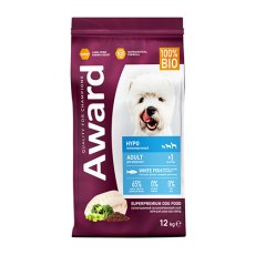 Award All Breed Adult Hypo / Сухой корм Авард для взрослых собак всех пород Белая рыба брокколи сельдерей семя льна