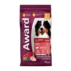 Award All Breed Adult / Сухой корм Авард для взрослых собак всех пород Говядина курица брокколи черника